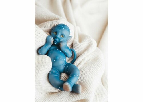 Игрушка Ребенок Аватара синий, коллекционная миниатюра 20 см