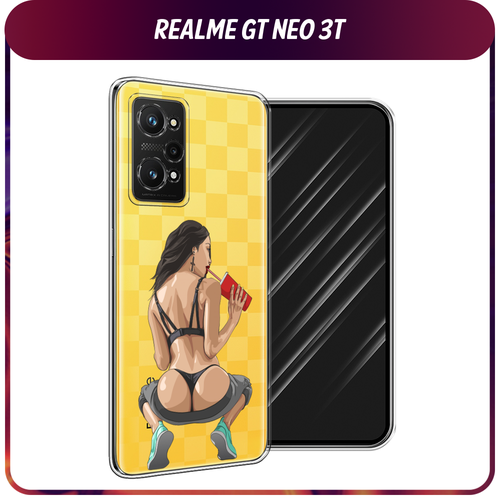 Силиконовый чехол на Realme GT Neo 3T/GT Neo 2 / Реалми GT Neo 3T Сочные булочки, прозрачный силиконовый чехол на realme gt neo 3t gt neo 2 реалми gt neo 3t hanya oni mask прозрачный