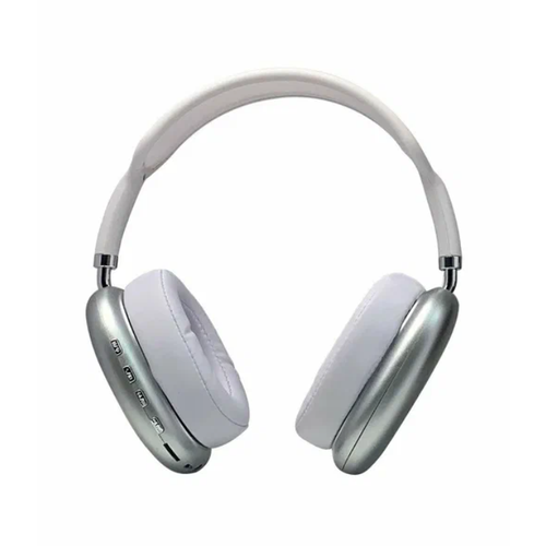 Беспроводные наушники P9 полноразмерные накладные большие Bluetooth с поддержкой карт памяти серебристый 999₽
