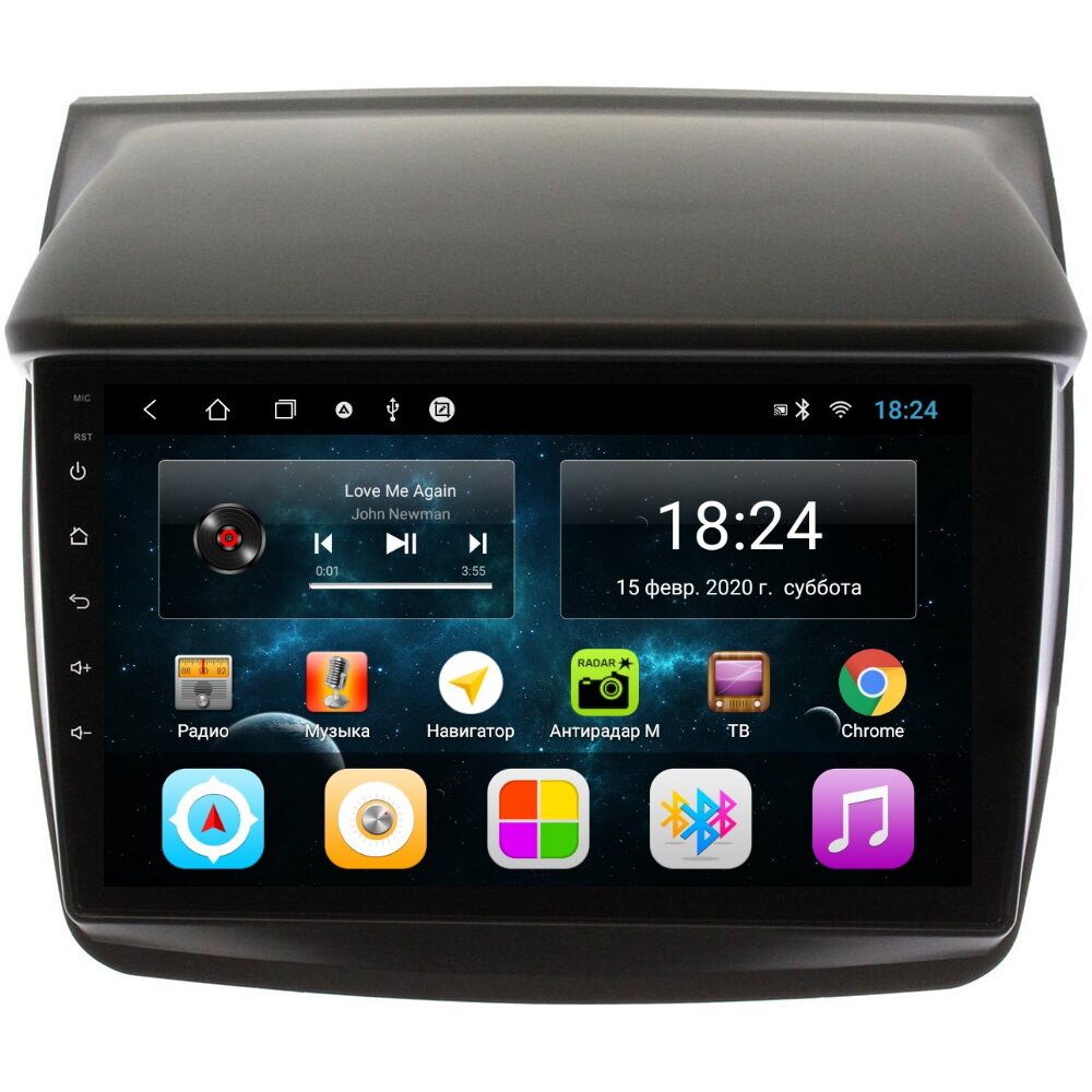 Магнитола CRS-300 Mitsubishi Pajero Sport 2 2008-2014, L200 IV 2006-2015 - Android 13 - DSP 18 полос