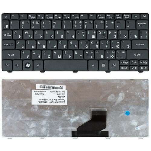 Клавиатура для Packard Bell dot se черная клавиатура se k530i черная