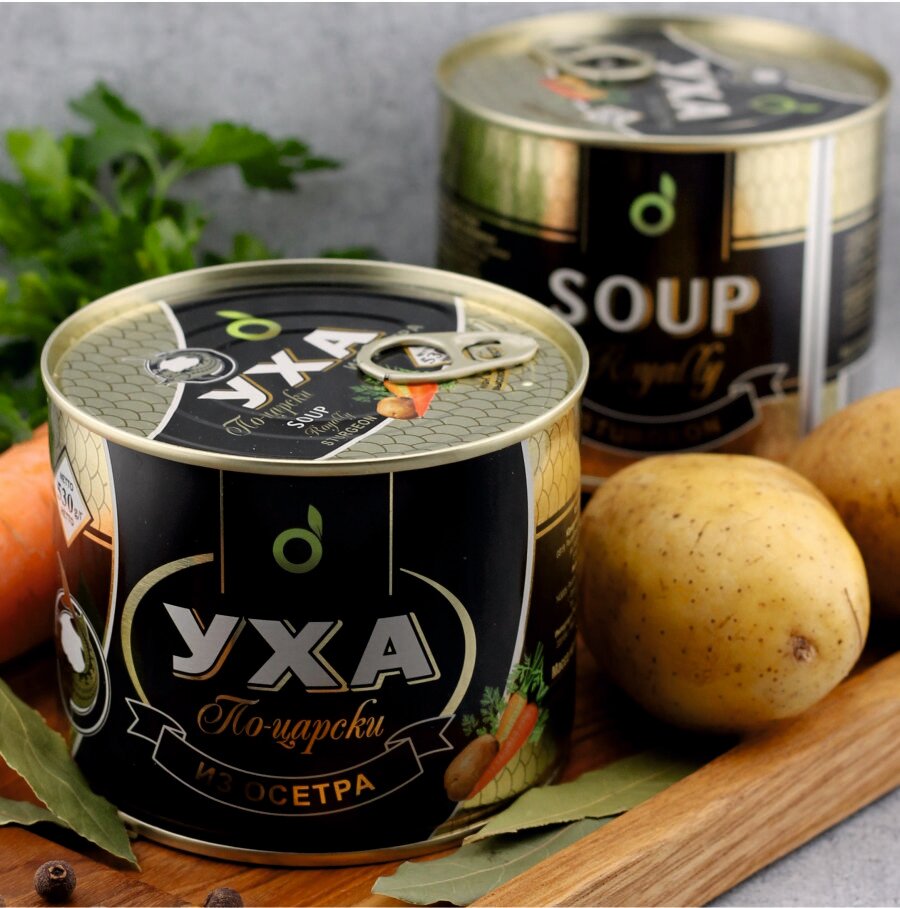 Уха из осетра по-царски, 530г х 4шт ECOFOOD