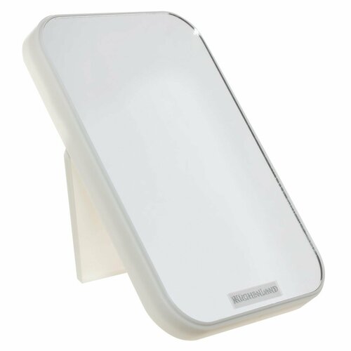 Зеркало настольное 21х14 см пластик прямоугольное молочное Soft 699₽