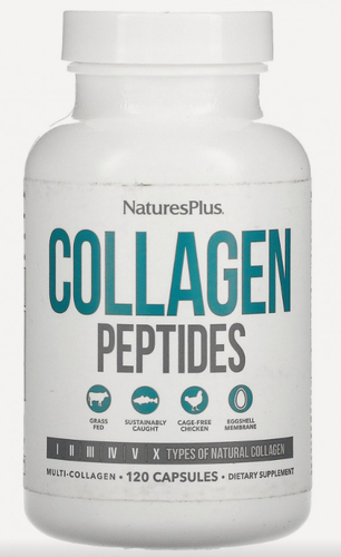Изображение товара Collagen Peptides (пептиды коллагена) 120 капсул (NaturesPlus)