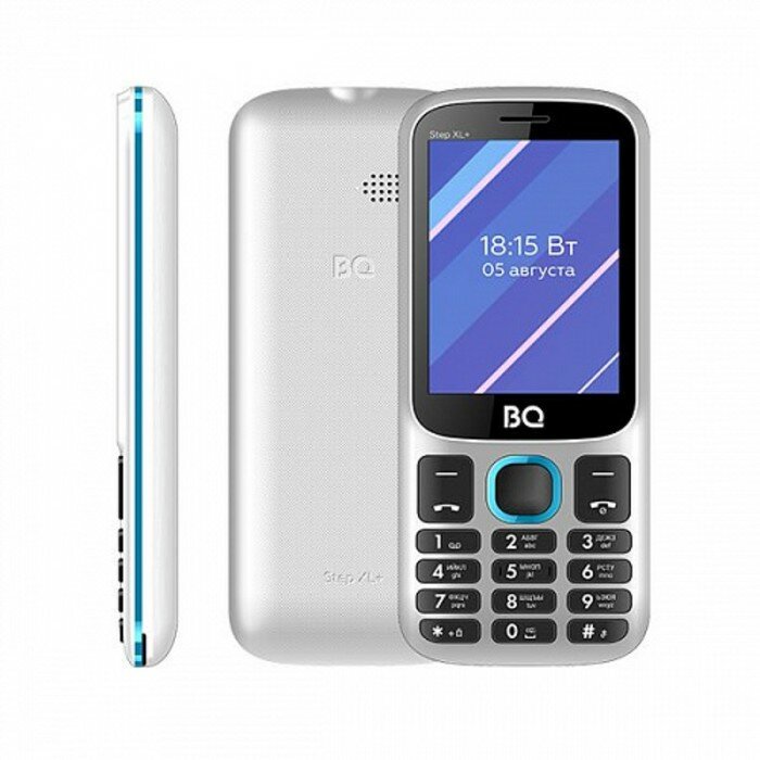 BQ Сотовый телефон BQ M-2820 Step XL+ 2,8", 32Мб, microSD, 2 sim, бело-синий