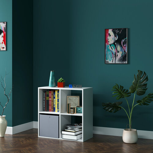 Стеллаж 4 секции , белый