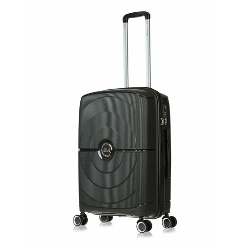 Чемодан L'case Ch0856, 74 л, размер M, серый чемодан 74 л размер m серый
