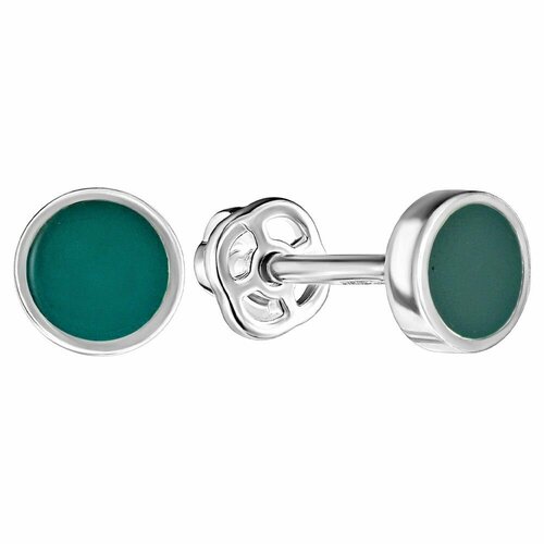 Серьги Lazurit Online, серебро, 925 проба, эмаль, бирюзовый