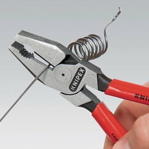 Пассатижи/плоскогубцы KNIPEX комбинированные особой мощности, 180 мм, фосфатированные, обливные ручки KN-0201180 — фото 1