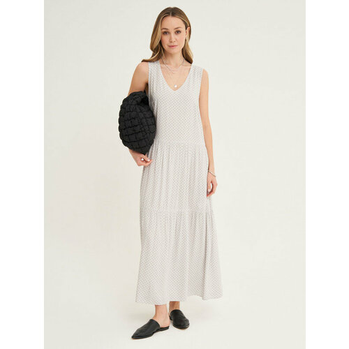 Платье FINN FLARE, размер L(170-96-102), белый сарафан znwr повседневный полуприлегающий макси размер l черный