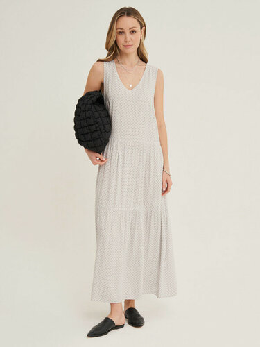 Изображение товара Платье Сарафан-макси в горошек