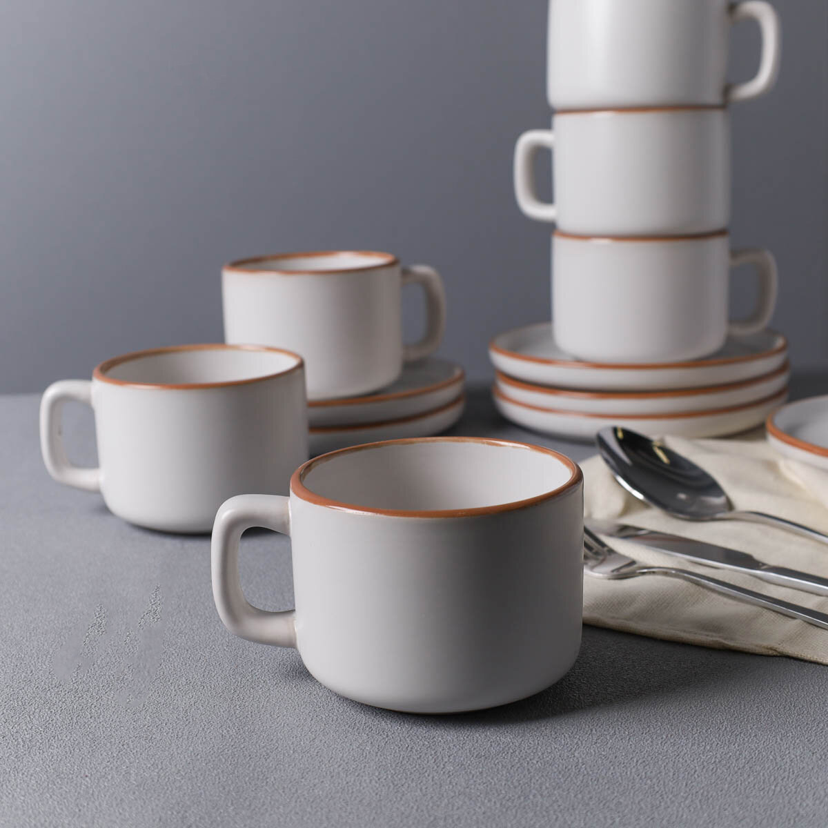 фото Чайный набор "Шоколад" на 6 персон / чайный сервиз 12 предметов