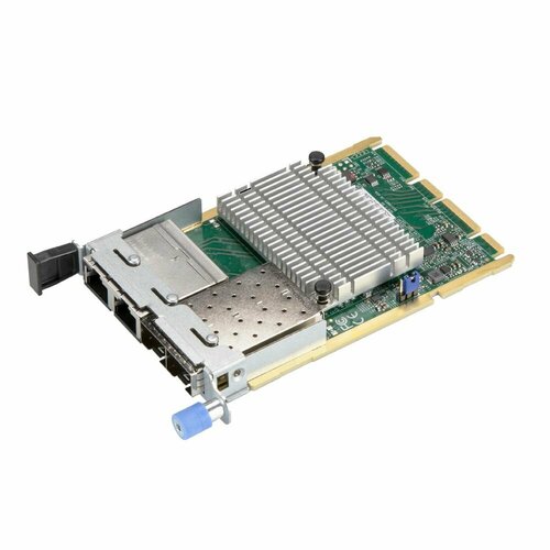 Сетевой адаптер SuperMicro AOC-ATG-i2T2SM Advanced I/O Module (AIOM) Form Factor, 2x10GbE SFP+ (Intel® X710-BM2) aoc mtg i4s o контроллер 4 портовый ethernet supermicro 10gbe sfp intel® xl710 controller super i o module siom form factor