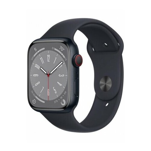Умные часы Apple Watch Series 8 GPS + Cellular 41 мм Aluminium Case with Sport Band (MNHU3) R, midnight