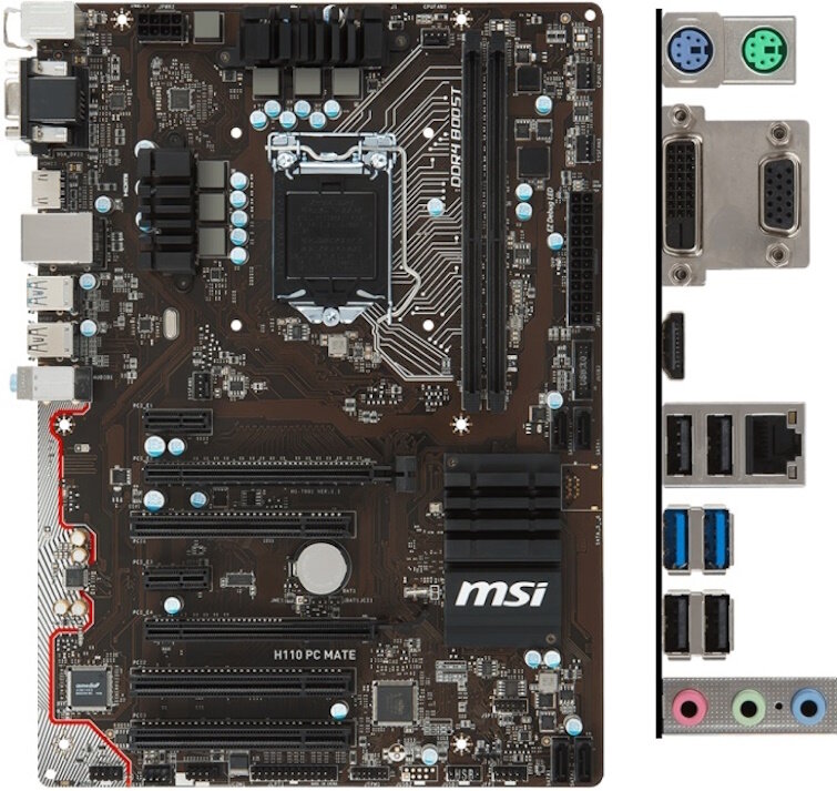 Материнская плата MSI H110 PC MATE