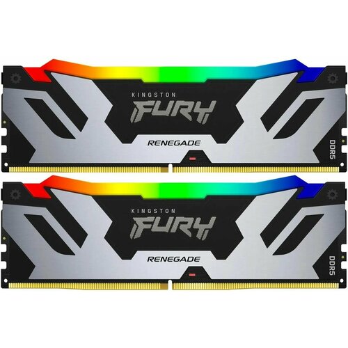 Kingston 32GB DDR5 7600 FURY Renegade Silver/Black RGB XMP Non-ECC Unbuffered DIMM (Kit 2*16gb)