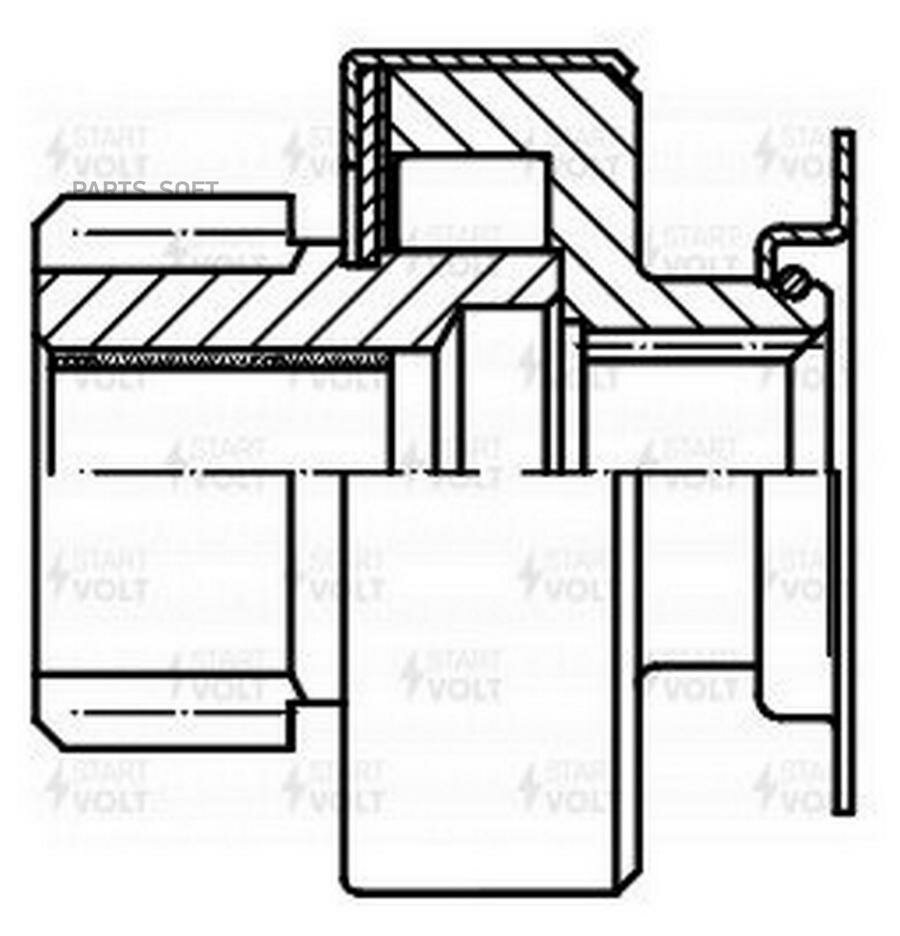 STARTVOLT VCS1902 Привод стартера (бендикс) для а/м Toyota Avensis T250 (03-) 1.8i/Tundra (09-) 5.7i