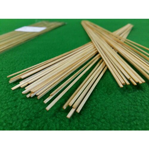 Деревянные рейки для моделизма из сосны 1х2 мм (50 шт) длина 30 см