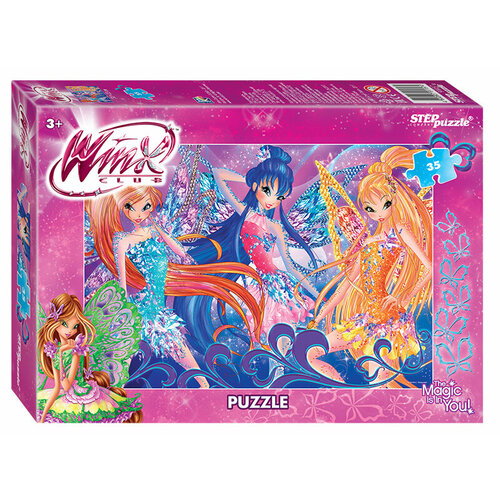 Детский пазл Winx 2, игра-головоломка паззл для детей, Step Puzzle, 35 деталей мозаики