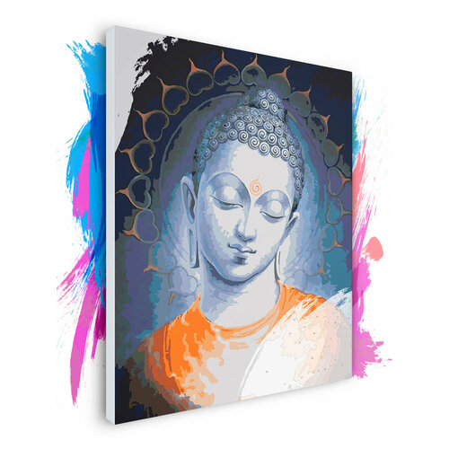 картина по номерам на холсте будда спокойствие на сердце 60 х 120 см Картина по номерам на холсте Гаутама Будда, 100 х 120 см