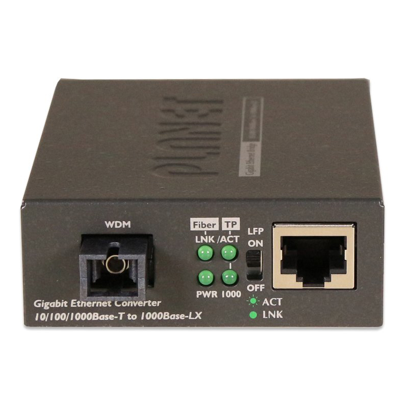 GT-806A60 медиа конвертер/ 10/100/1000Base-T to WDM Bi-directional Fiber Converter - 1310nm - 60KM