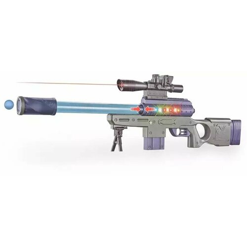 Игрушечное оружие Винтовка помповая 3в1 CH-047 свет, звук, лазер игрушечное оружие винтовка мастер стрельбы 49 см проекция свет звук mioshi