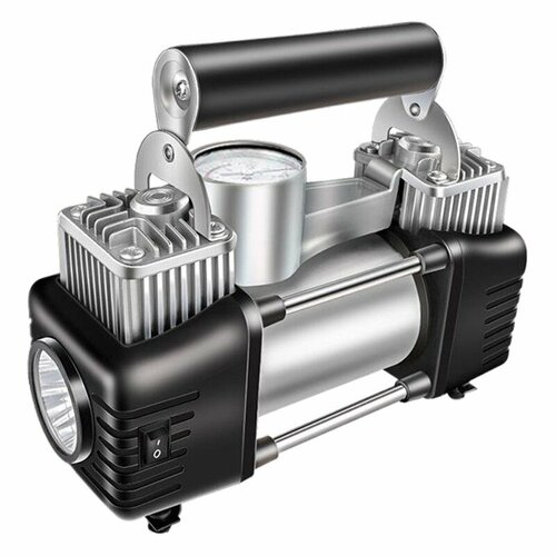 Насос воздушный Neutral in English, для авто, двойной цилиндр, подсветка, в сумке