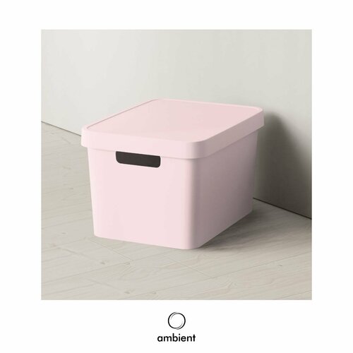 Ящик для хранения ambient Folk 17л 360х270х213 мм светло-розовый
