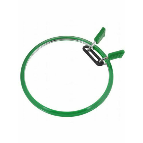 160-2/зеленые Пяльцы пружинные для вышивания и штопки 