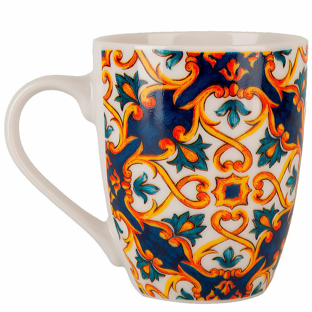 Набор кружек 2 шт "Сицилия", 12х8х10 см, объем 360 мл, фарфор, Nouvelle, СВЧ/ППМ — фото 1