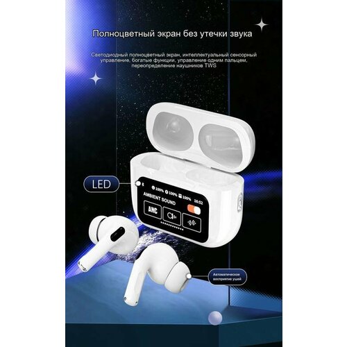 Беспроводные Bluetooth-наушники с сенсорным экраном для iPhone и Android 1085₽