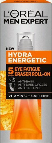 Изображение товара L'Oreal Paris Men Expert гель для кожи вокруг глаз Hydra Energetic, 10 мл/100 г