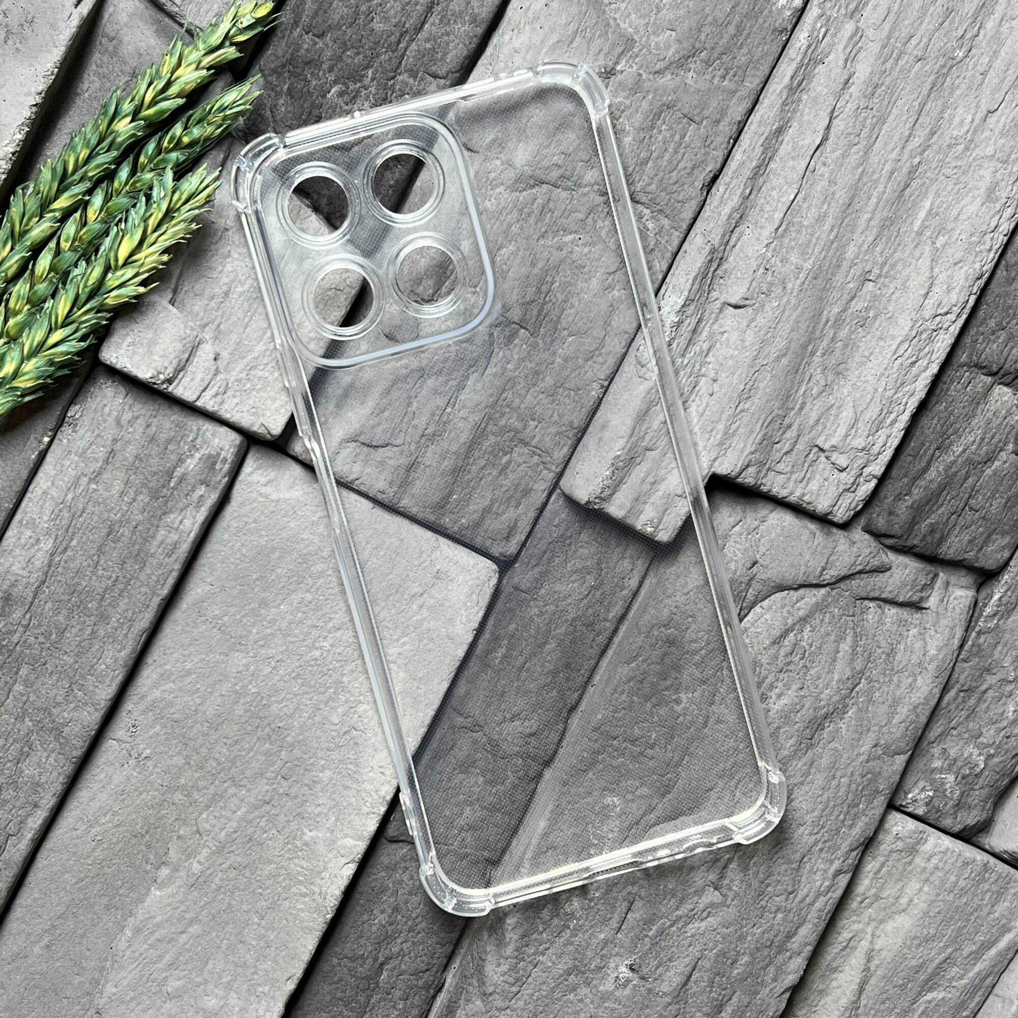 Чехол для Honor X7c ( Хонор икс7с, Хонор Х7ц ) противоударный, с защитой камеры, прозрачный