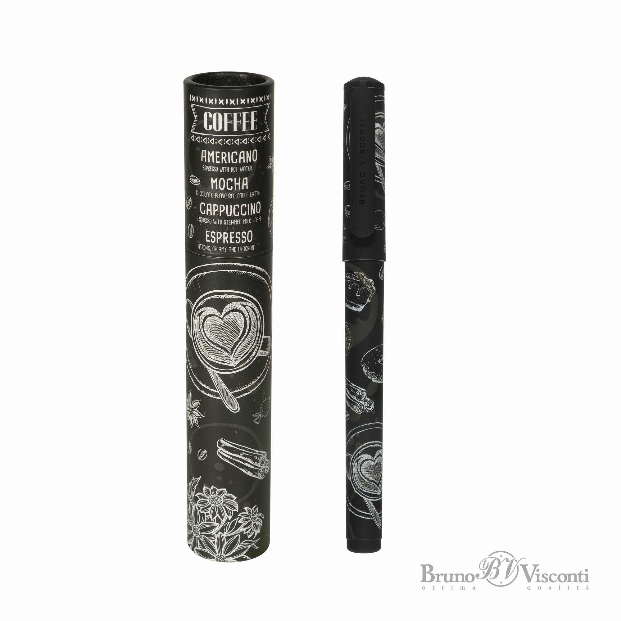 Подарочная ручка Bruno Visconti "DreamWrite. "Caffe nero. Coffee" 0.7 мм, шариковая, синяя / сувенир / подарок арт.20-0264/18-3