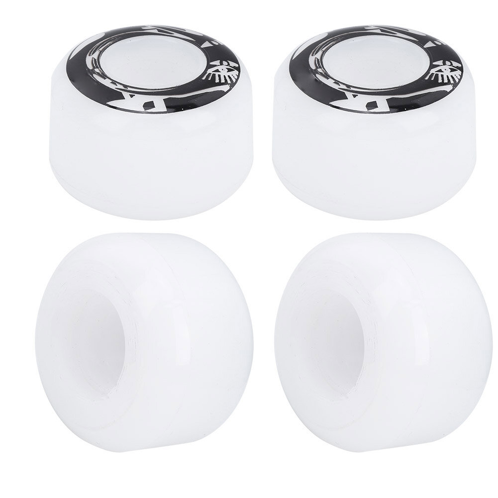 4 шт./компл высокоэластичные PU рыбные доски колеса для скейтборда сменные аксессуары белые с рисунком