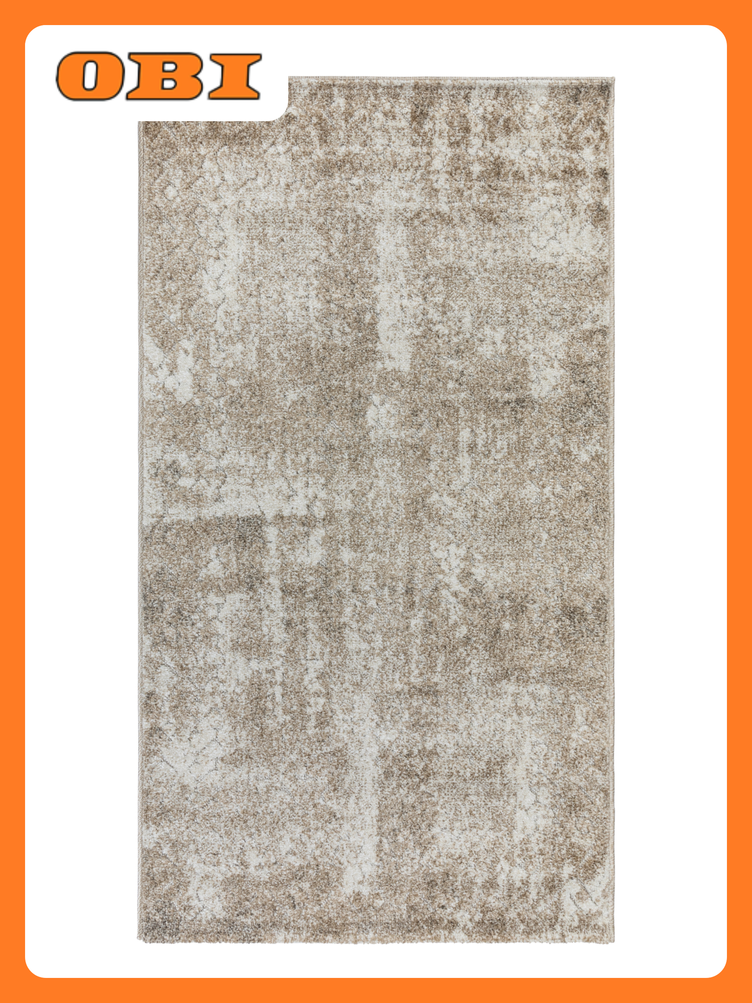 Ковер GLADIS 0.8*1.5 дизайн M725A CREAM/CREAM