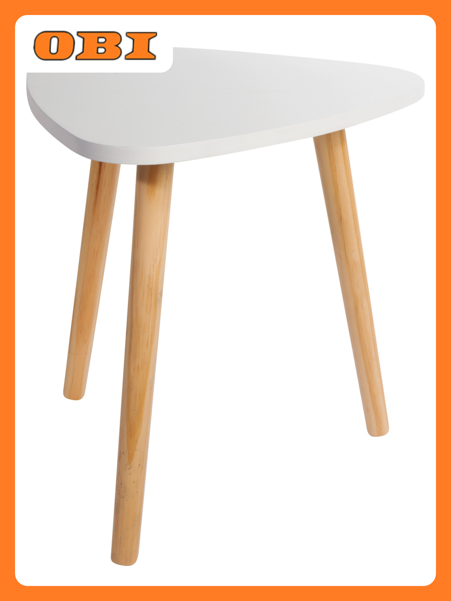Стол Side table  МДФ  сосновые ножки  треугольный  40х39х40 см