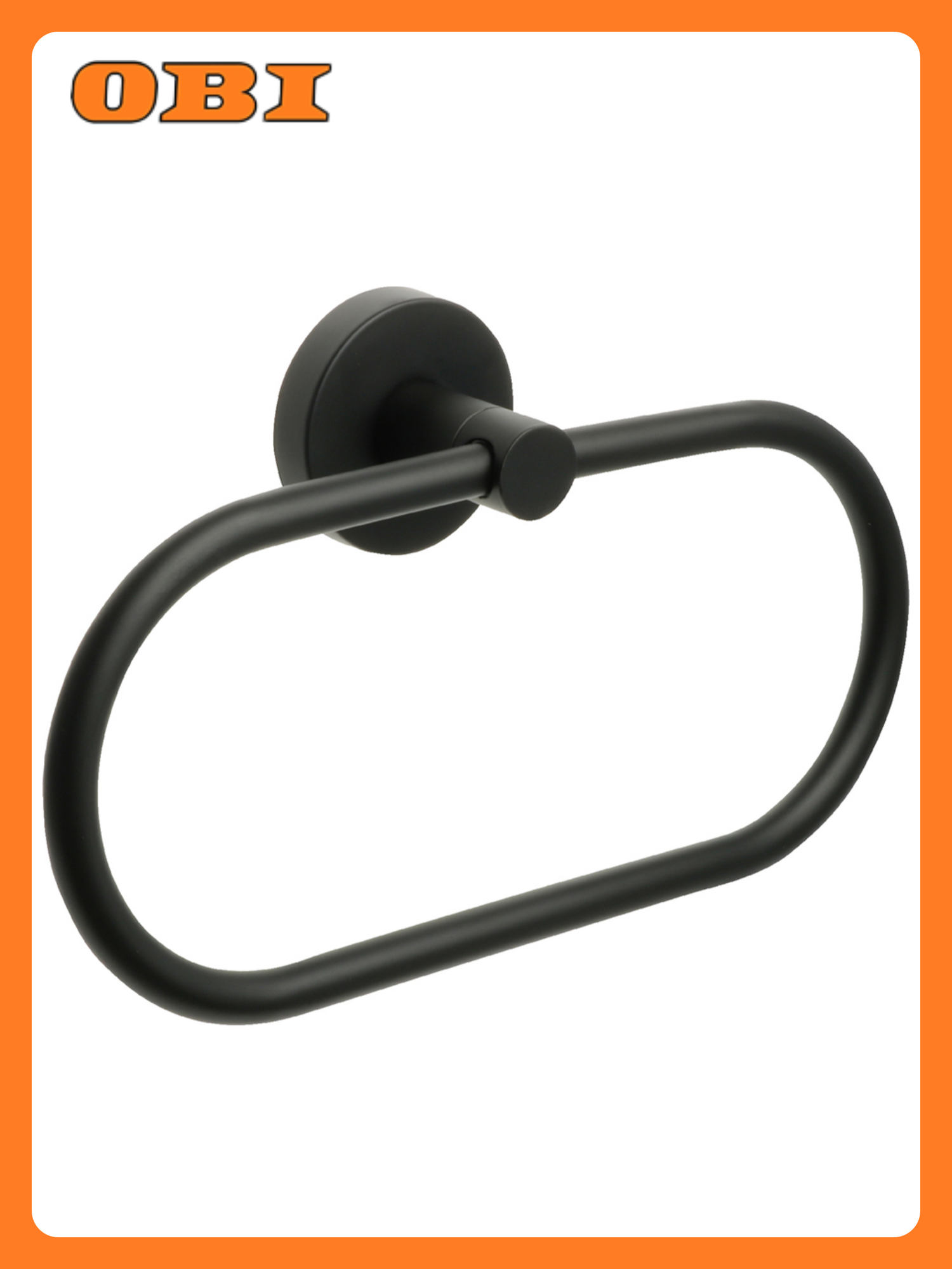 Полотенцедержатель кольцо черный comfort black 21х13х5