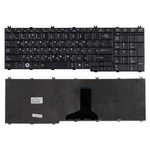 Клавиатура для ноутбука Toshiba K000110460 черная 98000₽