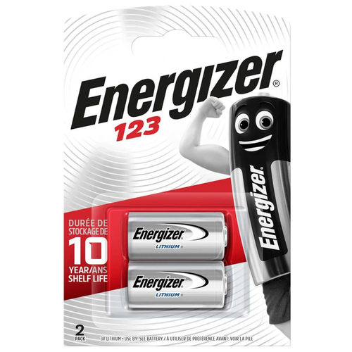 Батарейка Energizer CR123, 2 шт.