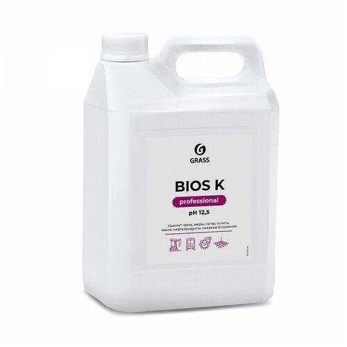 фото Высококонцентрированное щелочное средство "bios k" (канистра 5,6 кг) grass