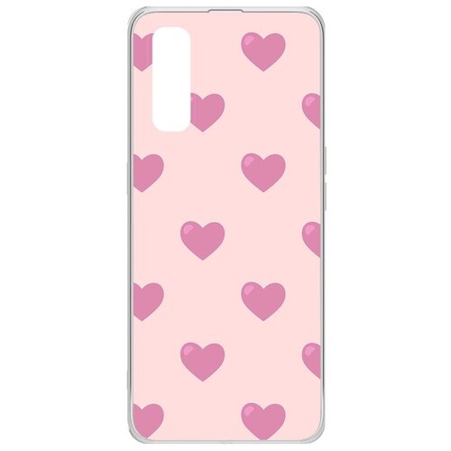 Чехол-накладка Krutoff Clear Case Женский день - Пурпурные сердца для OPPO Find X2 barbie big cosmetic case sliding