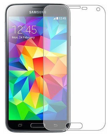 Samsung Galaxy S5 защитный экран Гидрогель Прозрачный (Силикон) 1 штука