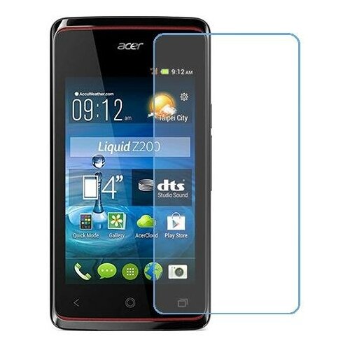 Acer Liquid Z200 защитный экран из нано стекла 9H одна штука