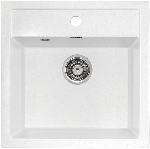 Кухонная мойка Gerhans A11 18, врезная, 51x50,5 см, белый ...