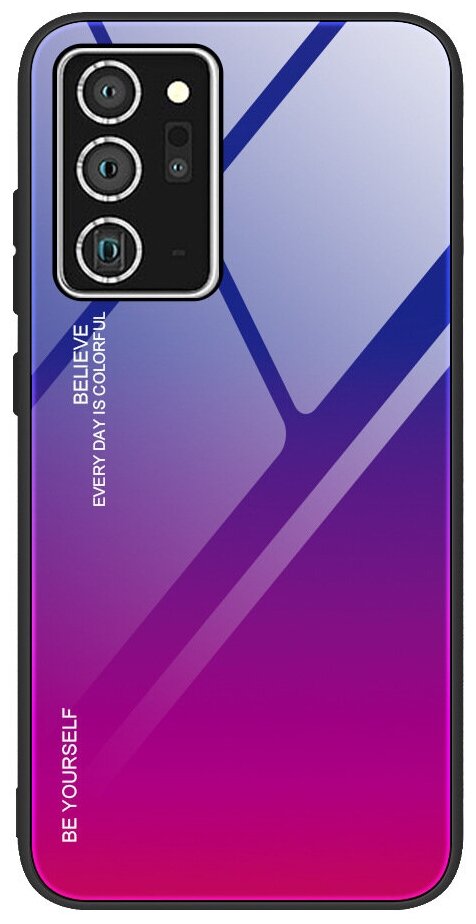 Чехол-бампер MyPads для Samsung Galaxy S20FE (Fun Edition) SM-G780F 2020 / Samsung Galaxy S20 Lite стеклянный из закаленного стекла с эффектом гр.