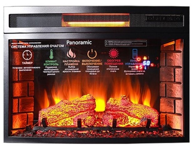 Очаг для электрокамина InterFlame Panoramic 25 LED FX