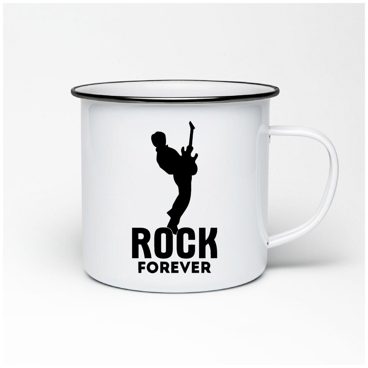 Металлическая кружка CoolPodarok Rock forever (рок навсегда)