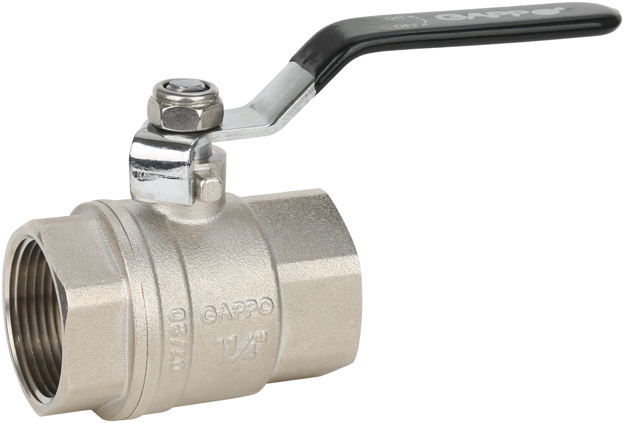 фото Кран шаровой , полнопроходной, ВР-ВР, рычаг из стали, 1 1/4" x 1 1/4" Gappo (G226.07)