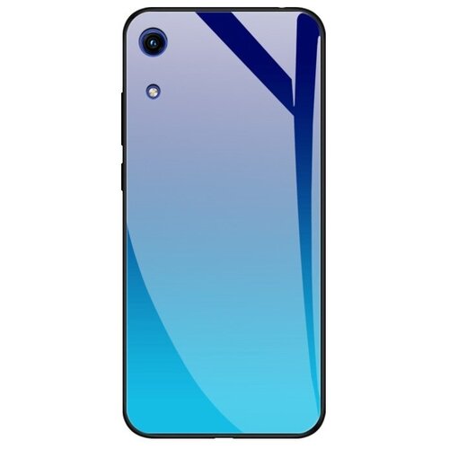 Чехол-бампер MyPads для Huawei Honor 8A/ Y6 (2019)/ Honor 8A Pro/ Y6 Prime 2019/ Huawei Y6s стеклянный из закаленного стекла с эффектом градиент . силиконовый чехол на honor 8a 8a pro huawei y6 2019 y6 prime 2019 silky touch premium с принтом lovers hands светло розовый